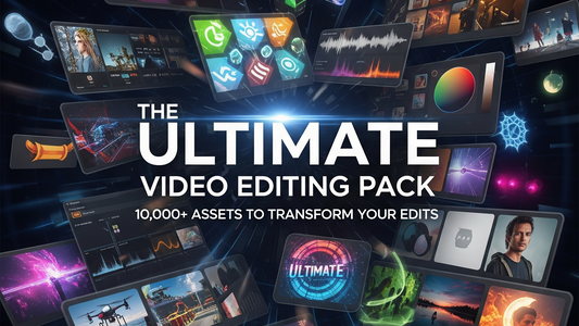 The Ultimate Video Editing Pack 2025-2026 Edition (10,000+ EDITING ASSETS)
